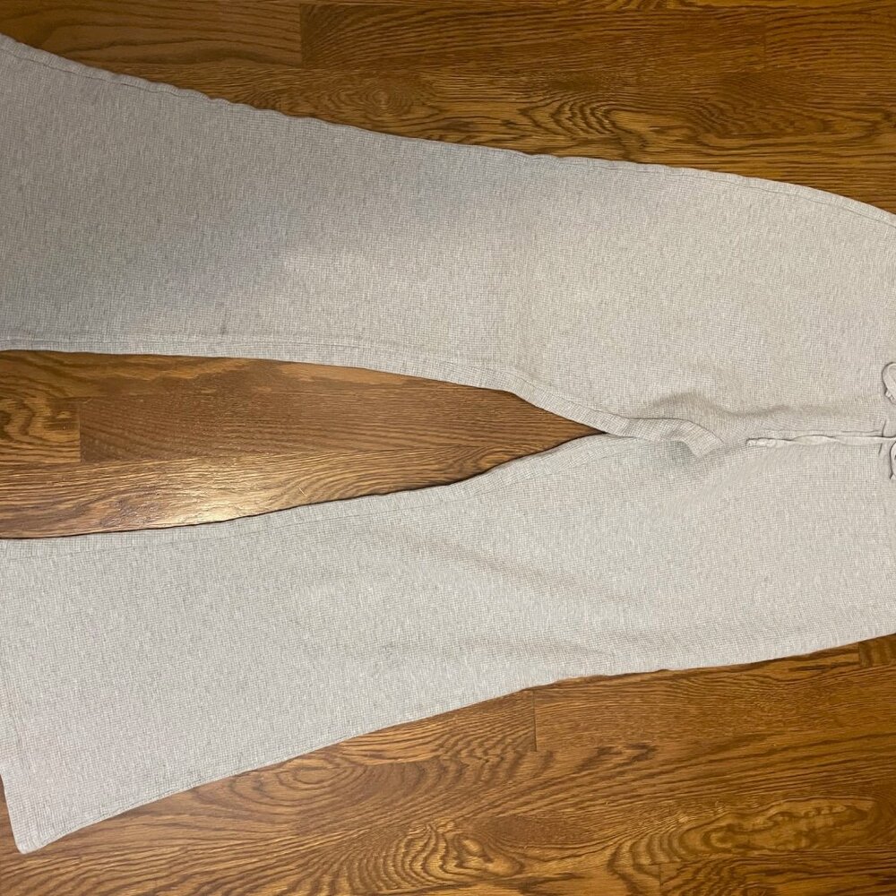 Brandy Melville ray waffle knit flared sweatpants